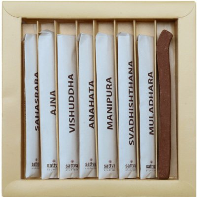Sattva Czakry přírodní kadidlo 49 ks/1 bal – Zboží Dáma