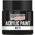 Pentart Akrylová barva matná 50 ml ČERNÁ – Zboží Dáma