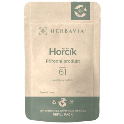 Herbavia.cz Hořčík aquamin REFILL PACK přírodní produkt 60 kapslí – Zboží Mobilmania