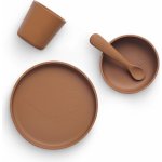 Jollein silikonový jídelní set Caramel 4 ks – Zboží Mobilmania