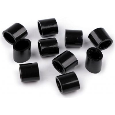 Brzdička / spojka na festivalové náramky 7x9 mm Varianta: 2 černá, Balení: 10 ks – Zboží Mobilmania