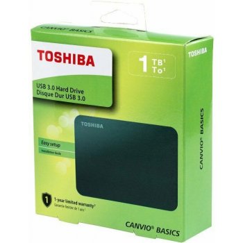 Toshiba Canvio Basics 1TB, HDTB410EK3AA