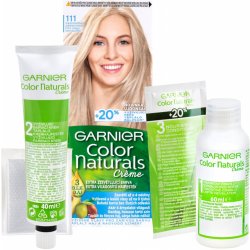 Barva na vlasy Garnier Color Naturals Créme permanentní barva na vlasy 111 Extra Light Natural Ash Blond 40 ml