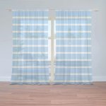 Záclony Modrobílé pruhy: 2 ks - 150x250 cm - Sablio – Hledejceny.cz