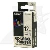 Etiketa Casio černý tisk/bílý podklad, 8m, 12mm XR-12WE1