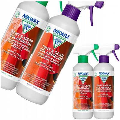 Nikwax Tent & Gear SolarWash + SolarProof pro praní a impregnaci stanů – Zboží Mobilmania