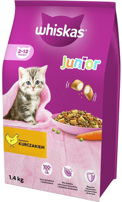 Whiskas Junior kuřecí 6 x 1,4 kg