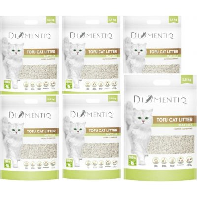 Diamentiq Stelivo ekologické Tofu hrudkující vůně Matcha 2,5 kg – Hledejceny.cz