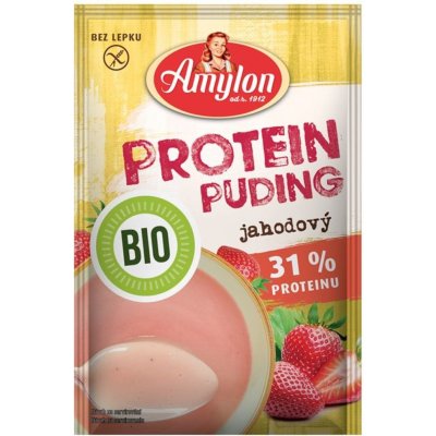 Amylon BIO Pudink protein 35% jahodový 45 g – Zbozi.Blesk.cz