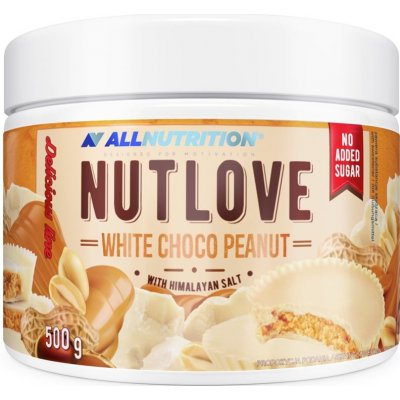 ALLNUTRITION Nutlove White Choco Peanut Arašídové máslo s bílou čokoládou 500 g