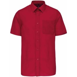 Eso pánská košile s dlouhým rukávem klasická červená