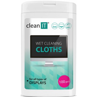 CLEAN IT vlhčené čisticí utěrky na obrazovky 100 ks – Zboží Dáma