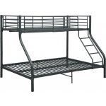 Nabytek XL 287905 Rám poschoďové postele černý kov – Sleviste.cz