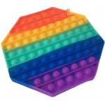 Pop it Rainbow antistresová hračka velký Oktagon