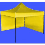 Expodum Nůžkový stan 3x3m ocelový Žlutá 2 boční plachty – Sleviste.cz