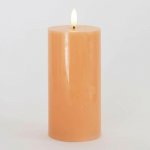 SIRIUS Vosková LED svíčka Sille broskvová 7,5 x 15 cm – Hledejceny.cz