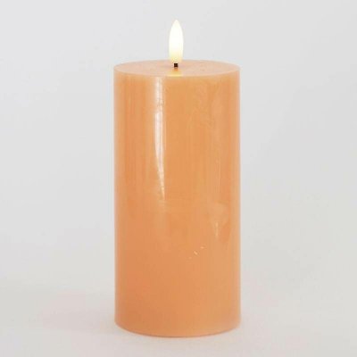 SIRIUS Vosková LED svíčka Sille broskvová 7,5 x 15 cm – Hledejceny.cz