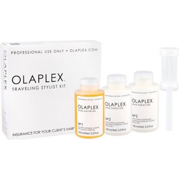 Olaplex Bond Multiplier 1 olej a sérum na vlasy Bond Multiplier 1 100 ml + Bond Perfector 2 2 x 100 ml Dosing Dispenser dárková sada