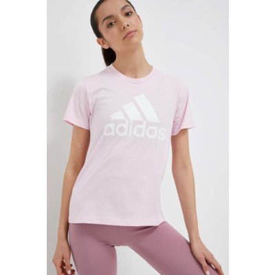 adidas Bavlněné tričko GL0726 růžová