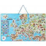 Magnetická mapa EVROPY, společenská hra 3 v 1 v AJ – Hledejceny.cz