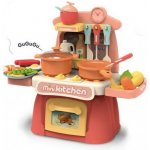 Kuchyň s příslušenstvím 26 ks na baterie se světlem a zvukem 30x33x16cm – Zboží Dáma