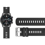 Aligator Watch Straps 22 silikonový řemínek, Black 22AW0003 – Zboží Mobilmania