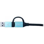i-Tec C31USBCACBL USB-C na USB-C a USB-A, 1m, černo-modrý – Zboží Živě