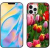 Pouzdro a kryt na mobilní telefon Apple mmCase na iPhone 12 Pro tulipány