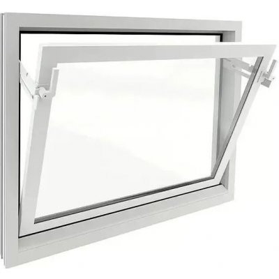 Solid Elements Sklepní okno S1, 60 × 40 cm, dvojsklo, bílá 700005