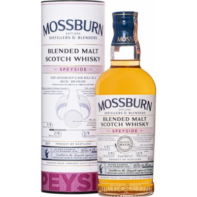 Mossburn Speyside Blended Malt Cask Bill No.2 46% 0,7 l (kazeta)