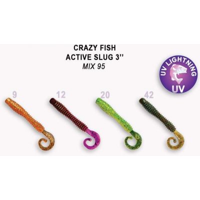 Crazy Fish Active slug 7,1 cm 95 Mix 8 ks – Hledejceny.cz