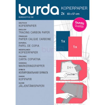 Kopírovací papír (modrý, červený) Burda – Zboží Dáma