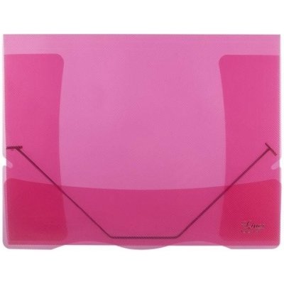 Karton P+P Sloha s gumou A4 - průhledná - Lines - červená - 2-504 – Zboží Živě