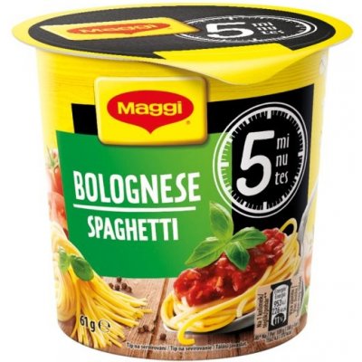 Maggi 5mincup špagety boloňské 61 g – Zbozi.Blesk.cz