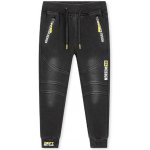 Kugo zateplené kalhoty s imitací riflí černá – Zboží Dáma