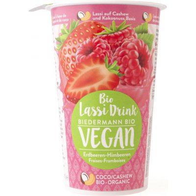 Dennree Nápoj lassi s jahodovo-malinovým pyré vegan 230 ml – Zboží Dáma Dennree Nápoj lassi s jahodovo-malinovým pyré vegan 230 ml – Zboží Dáma