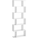 SONGMICS Designový regál 6 polic bílý – Zboží Dáma