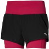 Dámské šortky Mizuno dámské šortky 2 in 1 4.5 Short/Black/Persian Red