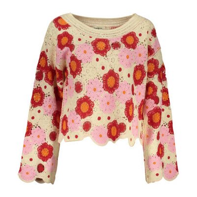 DESIGUAL Elegantní dámský svetr Beige – Sleviste.cz