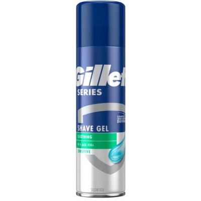 Gillette Series Soothing Sensitive Aloe Vera gel na holení pro citlivou pleť 200 ml – Zboží Mobilmania