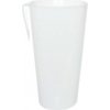 Jednorázové nádobí ECOFOL Plastový kelímek PP vratný 500 ml bílý s klipem kr1