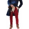 Karnevalový kostým Outfit4Events Nespojené nohavice na přivázání k pasu vrcholný středověk červená