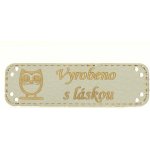 Naše galanterie Obdélník světle šedá koženka sova – Zboží Mobilmania