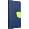 Pouzdro a kryt na mobilní telefon Samsung Forcell Fancy Book case SAMSUNG A35 navy / lime 597807