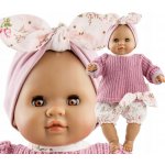 Paola Reina Realistické miminko v růžovém pleteném svetru holčička Alberta Los Manus 36cm – Sleviste.cz