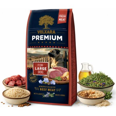 Velxara Premium Dog Large Monoprotein Beef Meat 12 kg – Zboží Dáma