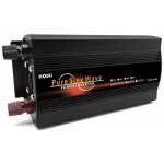 HOULI Power Inverter 12V/230V, 800W/1600W, čistá sinusoida, 1 zásuvka HPZD0008U – Hledejceny.cz