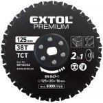 EXTOL PREMIUM Kotouč řezný, na kov a dřevo, 125x20x16mm, 38T, pro 8893020 – Sleviste.cz