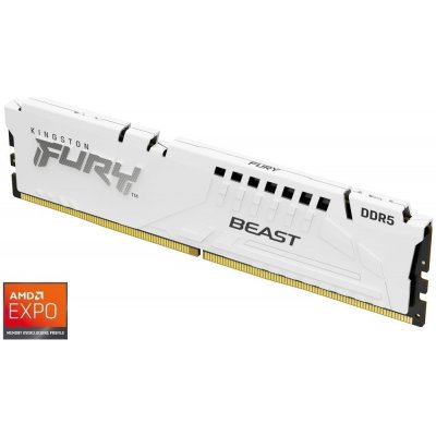 AMD Kingston DDR5 Fury Beast White DIMM 32GB 6000MHz EXPO bílá KF560C36BWE 32 – Sleviste.cz