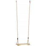 Iso Trade Dřevěná přírodní závěsná houpačka - 40 x 16 cm – Sleviste.cz